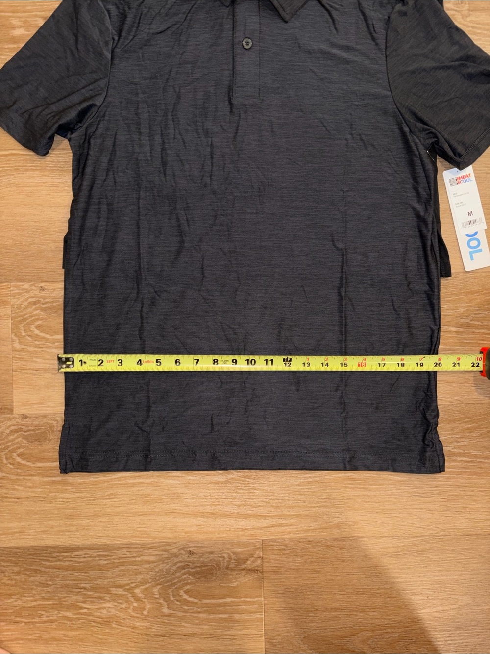 Lot of 2 32 Degrees Cool Men’s Polo Shirts Size M Black Gray Heat Cool NWT - Picture 3 of 9
